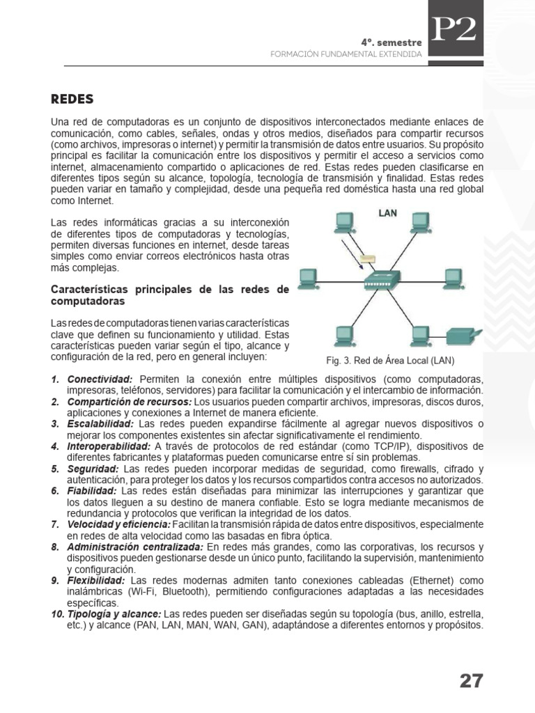 Tipos y Características de Redes de Computadoras | PDF | Red de ...