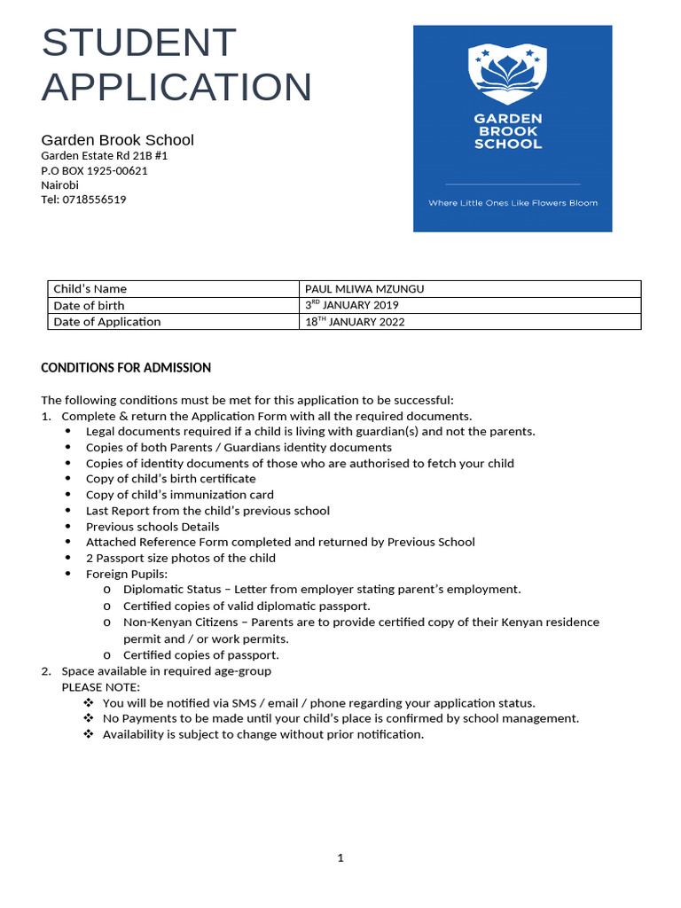 New Student Application Form GB | PDF | Payments | Banks