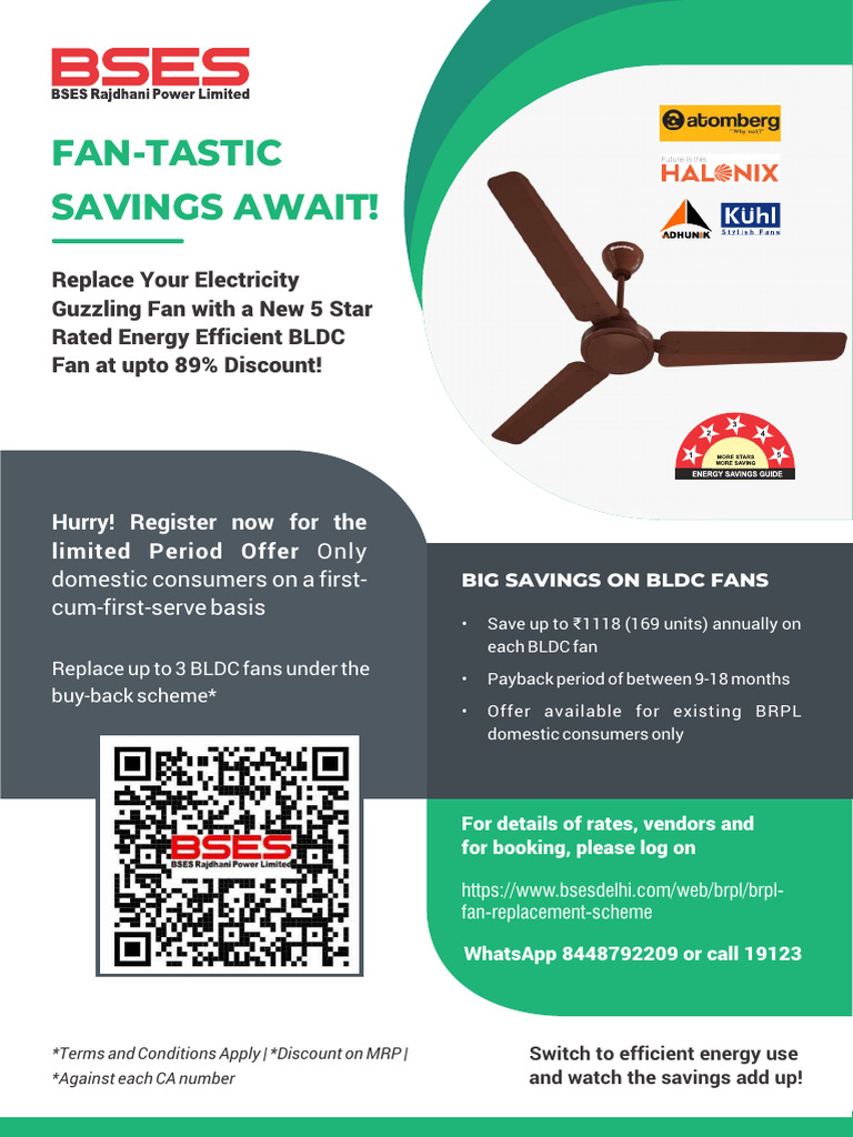 BRPL Energy Efficient Fan Offer | PDF | Economies