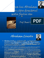 Scrisorea Lui Abraham Lincoln Ctre Directorul Scolii Fiului