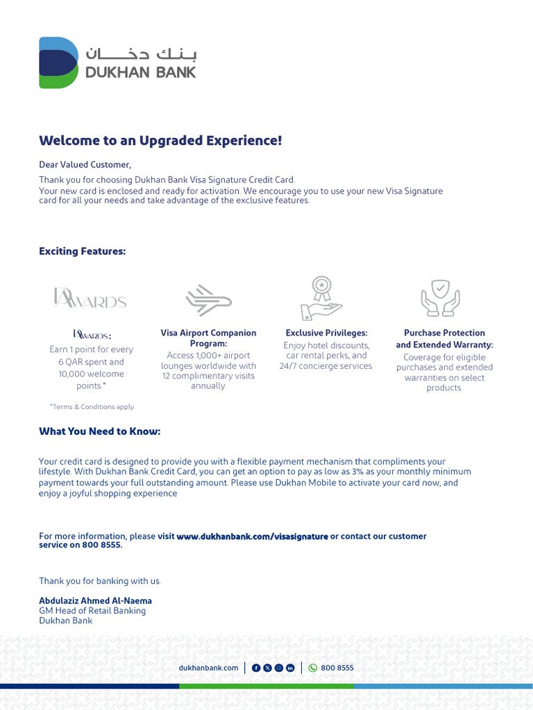 Visa Signature Letter | PDF