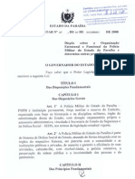 Lei Complementar 87-2008 - Organização Da PMPB