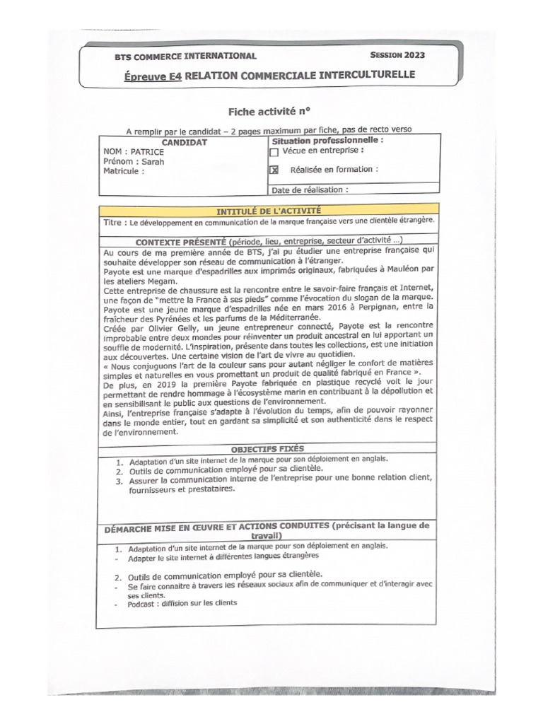 Bts Commerce International | PDF