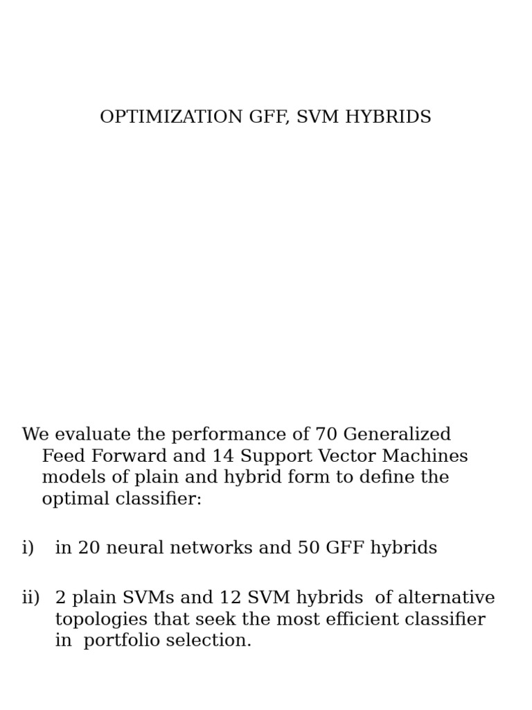 GFF and SVM Hybrid Classifier Analysis | PDF | Support Vector Machine ...