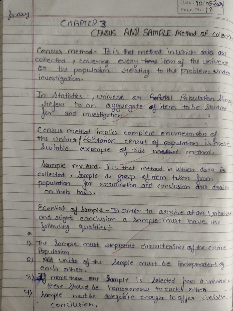 S L-3 Census and Sample Method | PDF