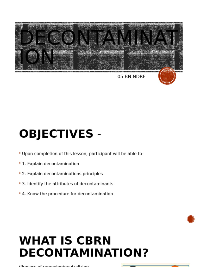 CBRN Decontamination Procedures Guide | PDF | Cbrn Defense | Personal ...