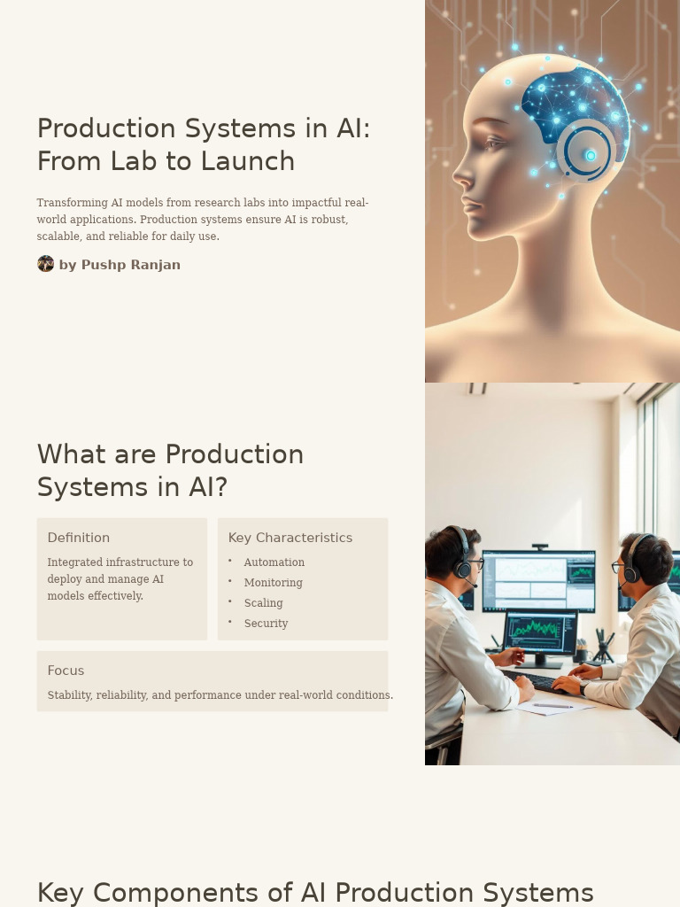 Production Systems in AI From Lab To Launch | PDF | Artificial ...