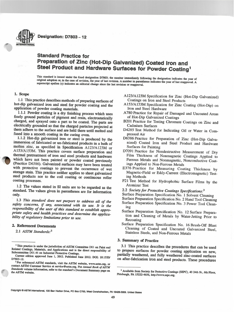 Astm D6386 - 10 | PDF
