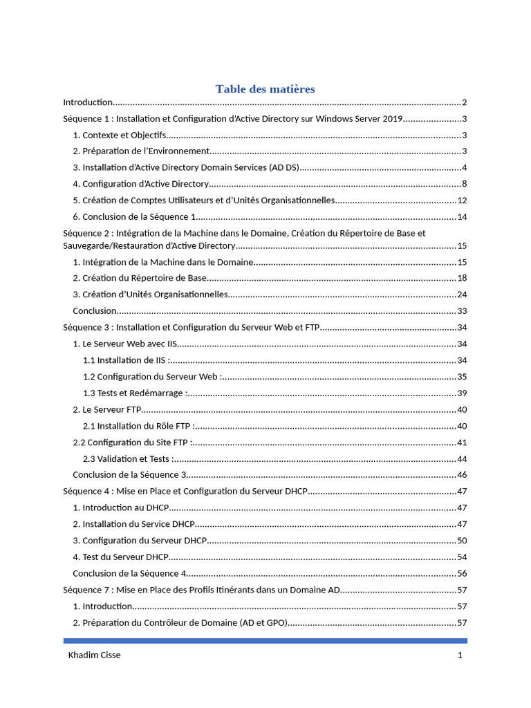 Configuration d'Active Directory sur Windows Server 2019 | PDF | Active ...