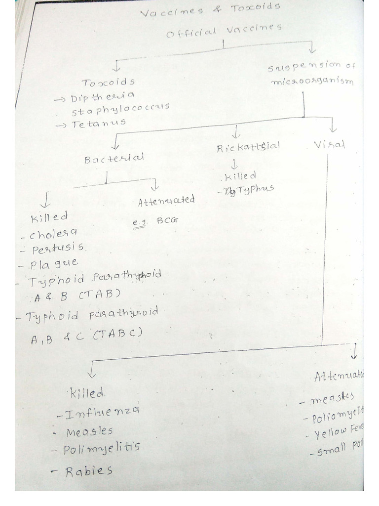 Classification of Official Vaccines | PDF