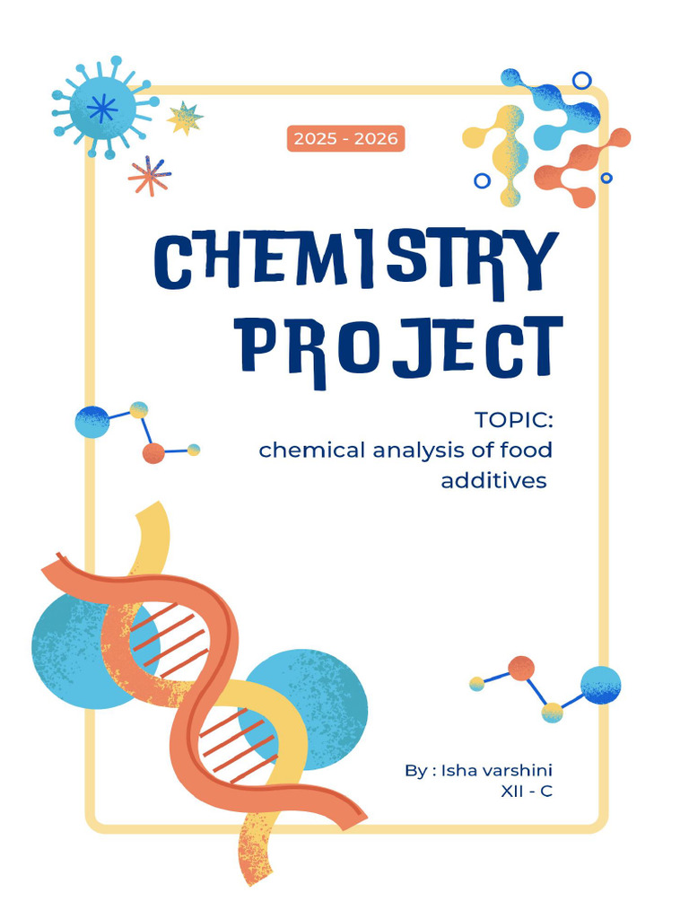Blue and Yellow Doodle Chemistry Project Cover A4 Document - 20250508 ...