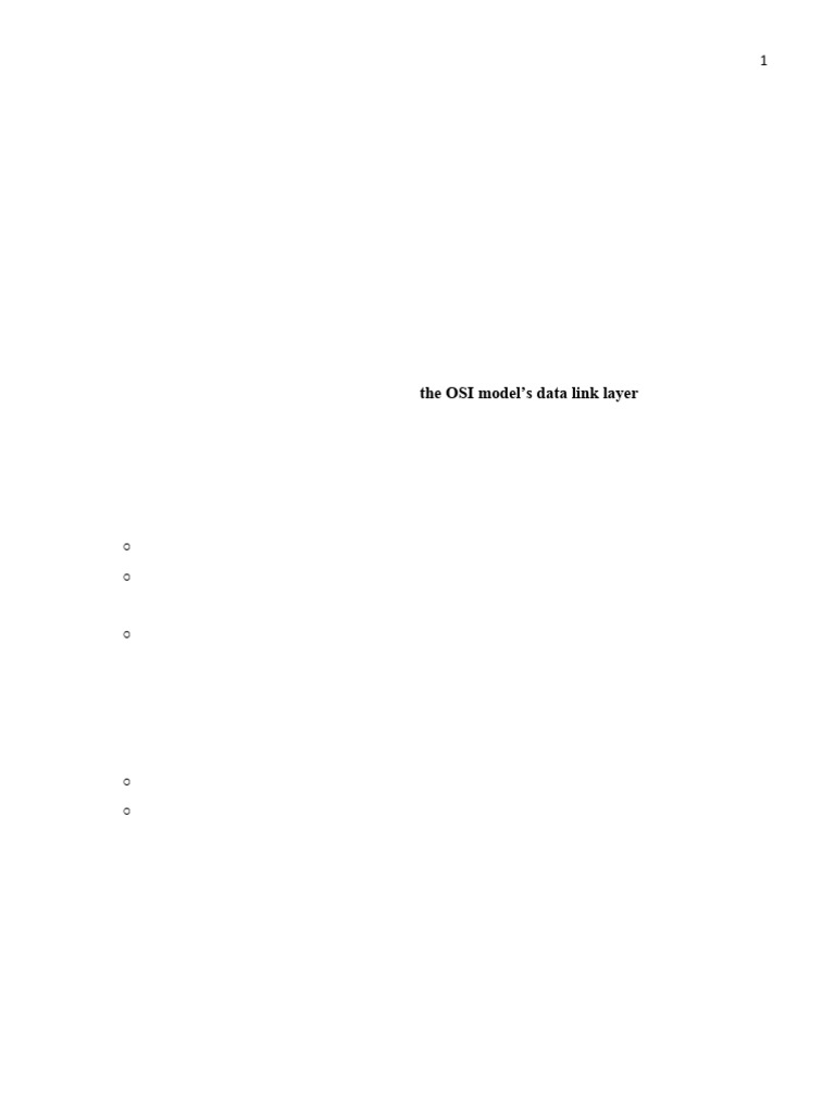 Data Link Layer Overview and Functions | PDF | Computer Network ...