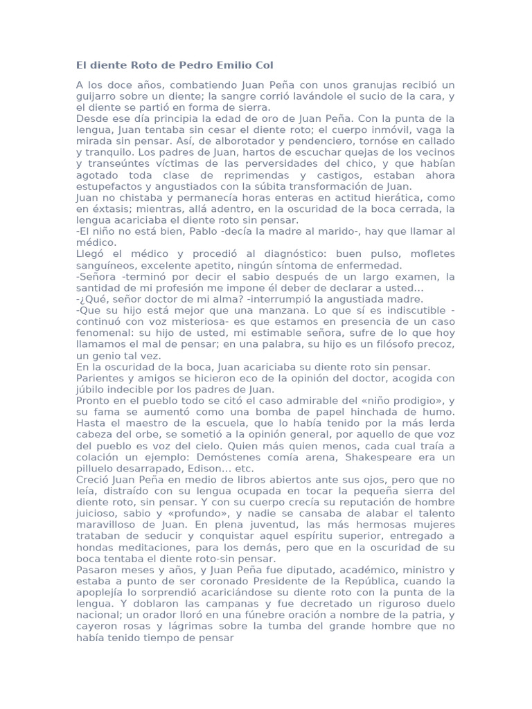 El Diente Roto | PDF