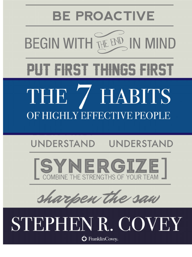 7 Habits of Highly Effective People | PDF
