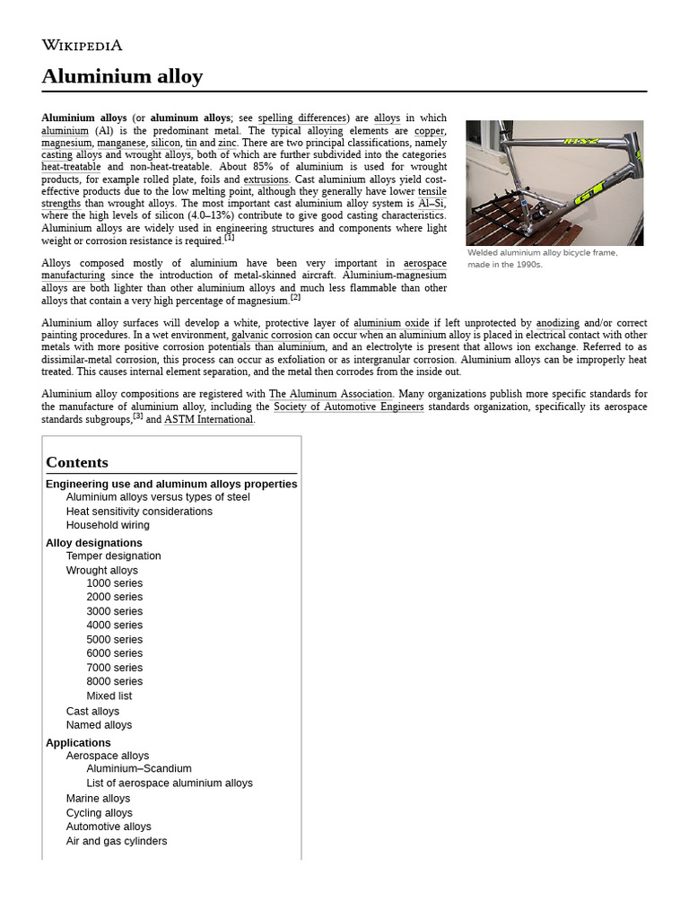 Overview of Aluminium Alloys | PDF | Mechanical Engineering | Materials ...