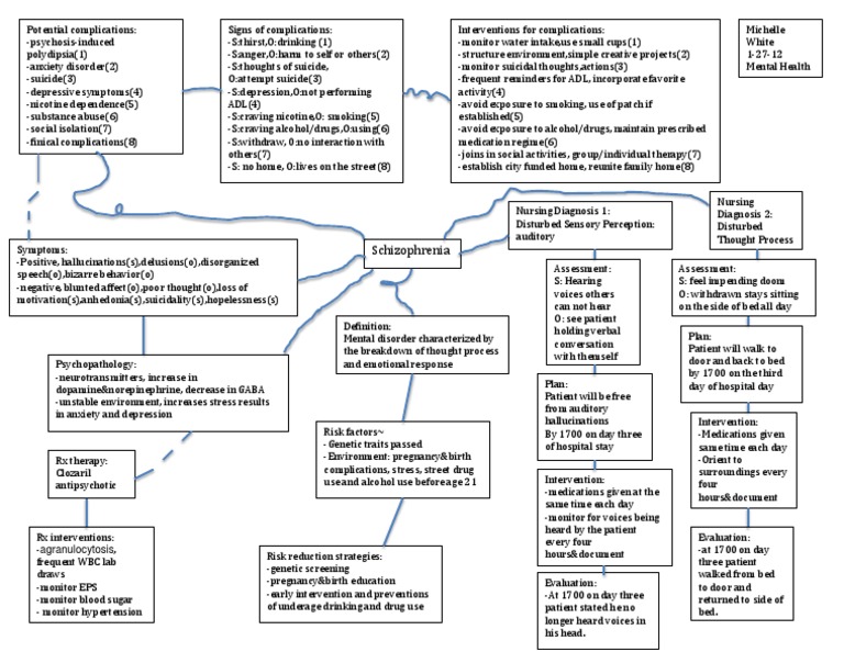 Concept Map Mental Disorder Substance Abuse
