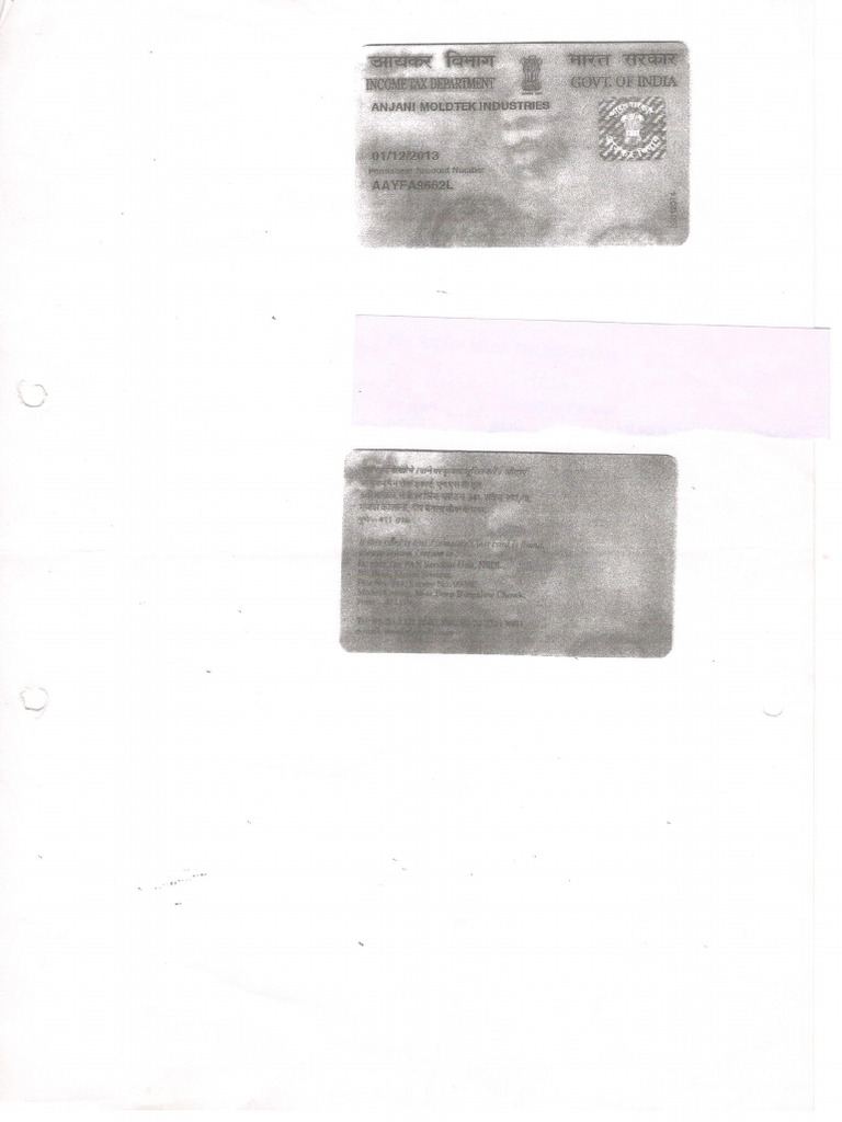 Pan Card | PDF
