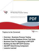 VIP - Leveraging HP Business Process Testing