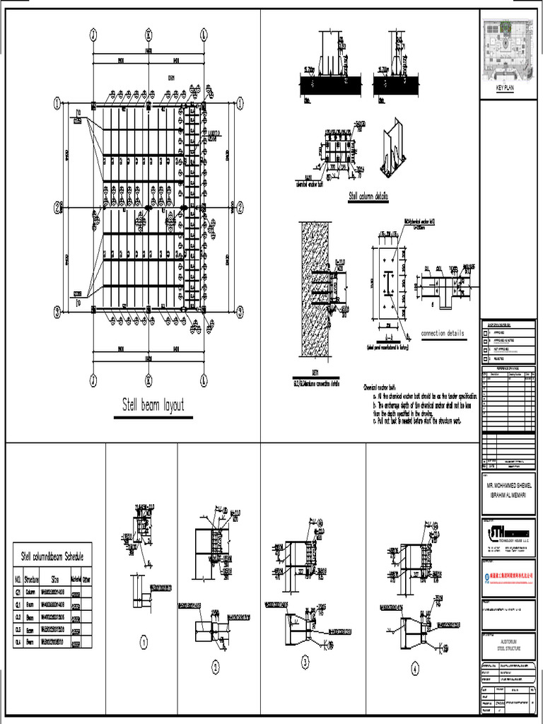 Al Ain Auditorium Steel Structure Details | PDF | Visual Journalism ...