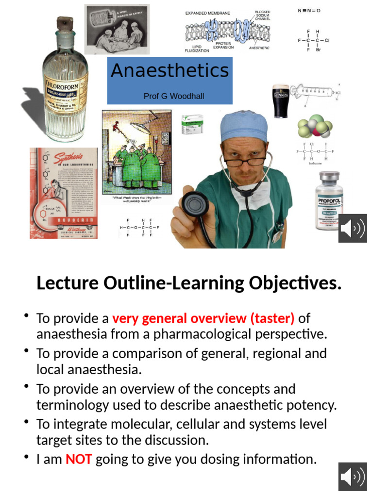 Glwoodhall Anaesthetics MBCHB 2020 | PDF | Anesthesia | Nitrous Oxide