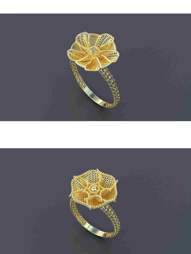 50 Flower Ring STL | PDF