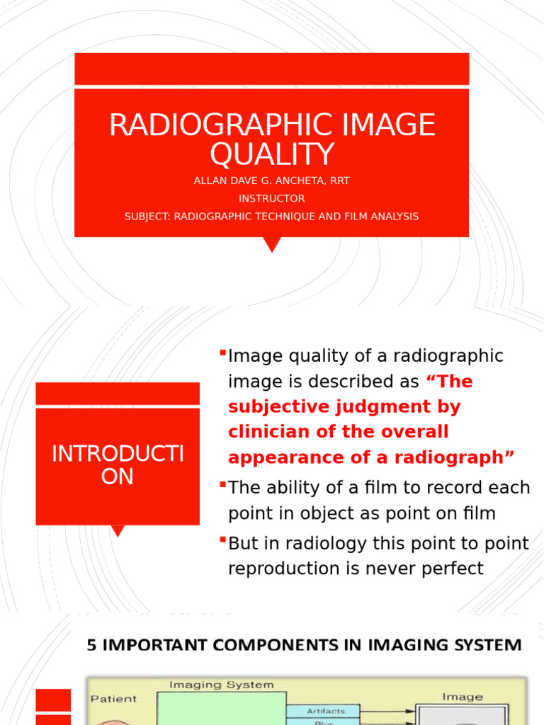 Radiographic Image Quality 2 | PDF | X Ray | Radiography