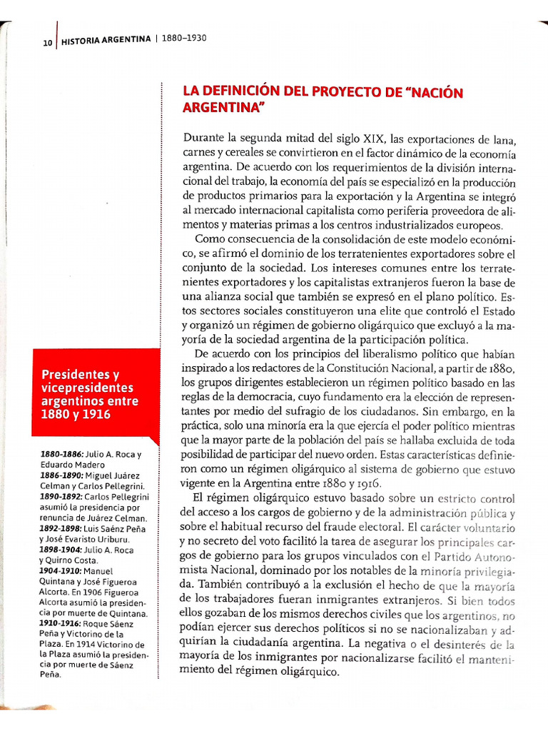 Introduccin 18801930 | PDF