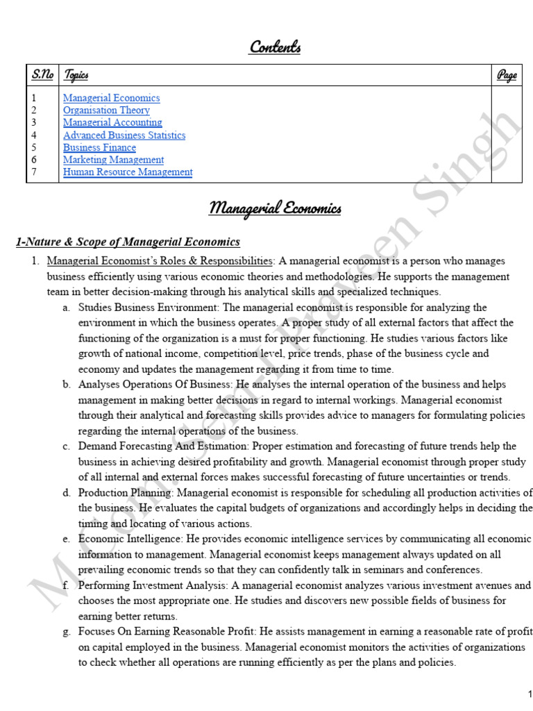 Managerial Economics Overview and Applications | PDF | Economics ...