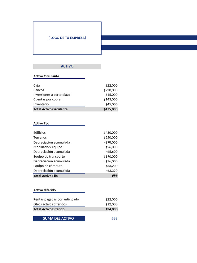 Balance General de Empresas S y T Express | PDF | Contabilidad | Hoja ...