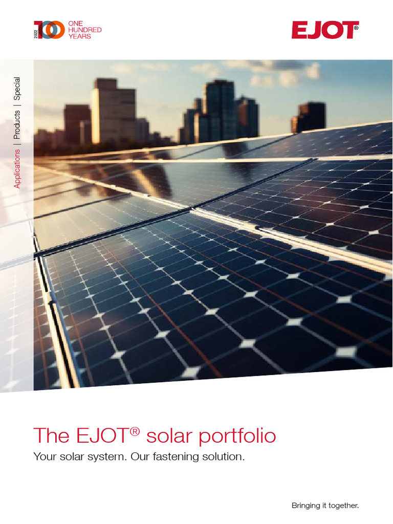 EJOT Bro Solar Image EN GLO | PDF | Screw | Nut (Hardware)