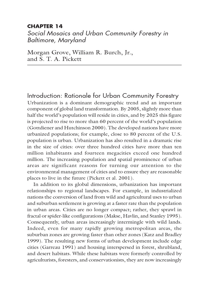 Gallery Detail: Urban Community Forestry In Baltimore Pdf Forestry