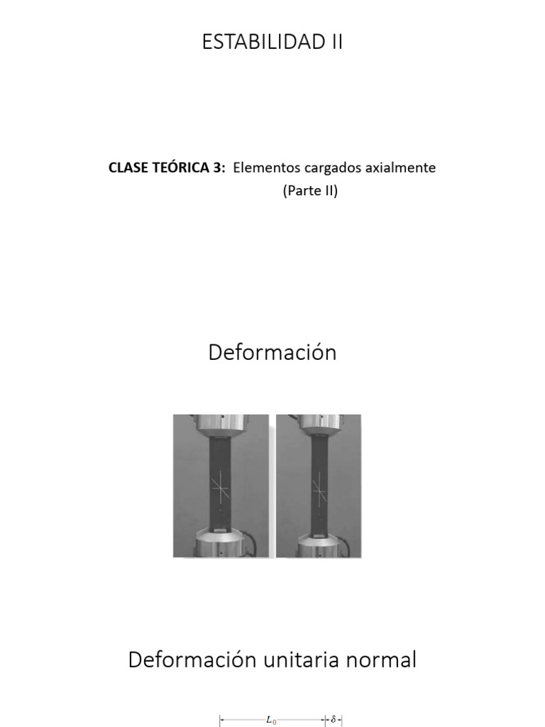 Deformaciones y Tensiones en Barras Axiales | PDF | Elasticidad (Física ...