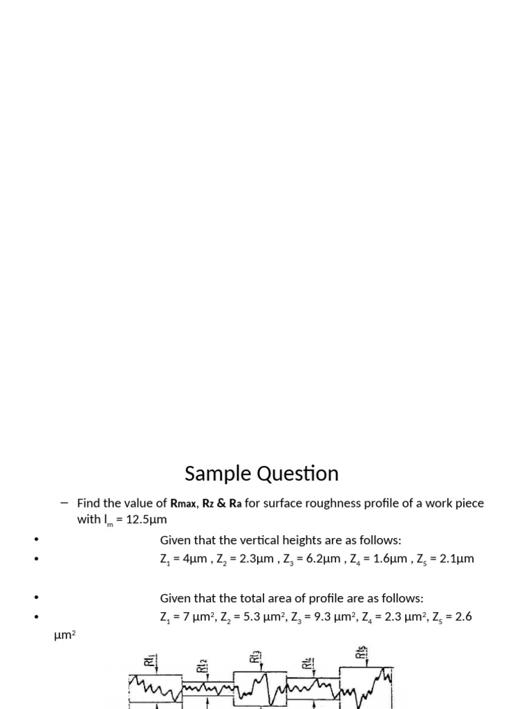 Chap 13 Surface Roughness Measurement | PDF
