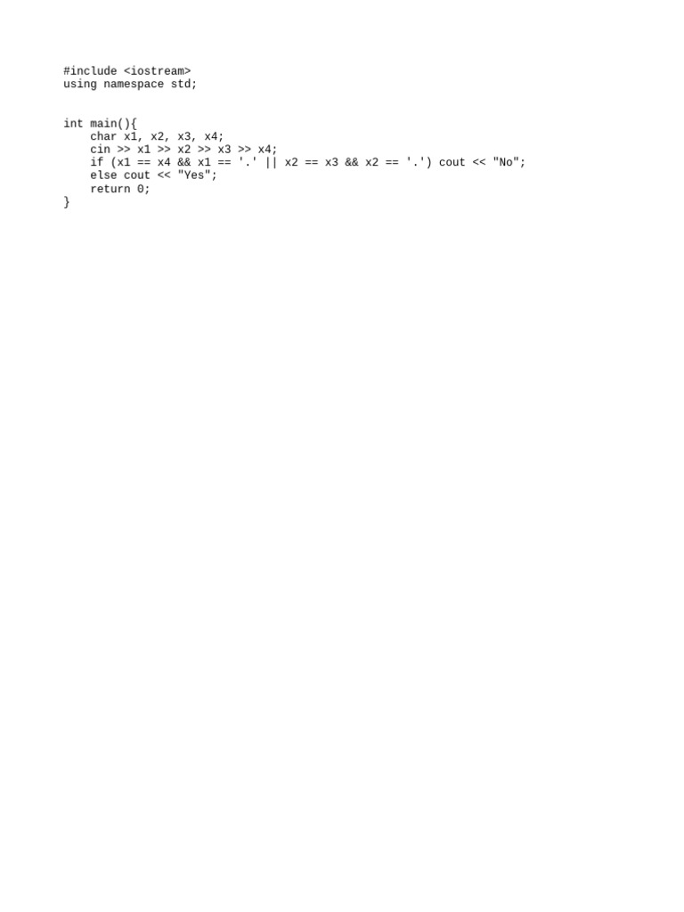 C++ Program for Character Comparison | PDF
