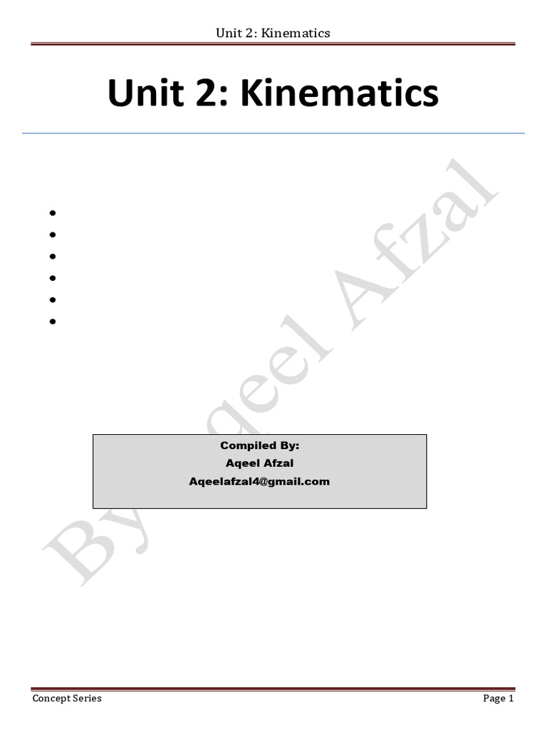 Understanding Kinematics Concepts | PDF | Euclidean Vector | Acceleration