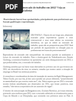 O Que Esperar Do Mercado de Trabalho Em 2012 07jan2012