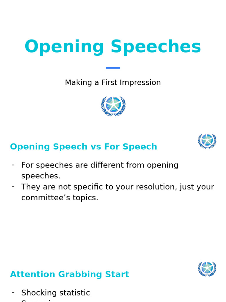 EGIMUN Opening Speeches | PDF | Cognition