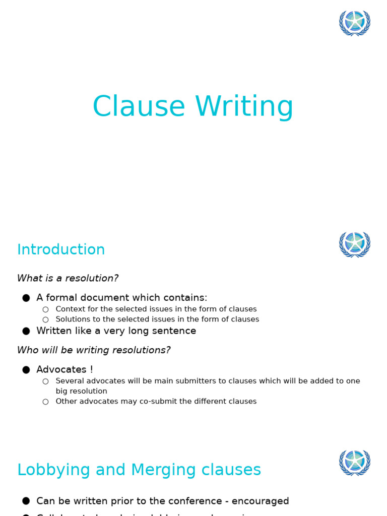 Operative Clause Starters Explained | PDF