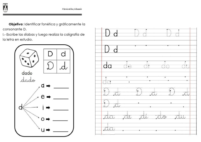 Caligrafía Letra D | PDF