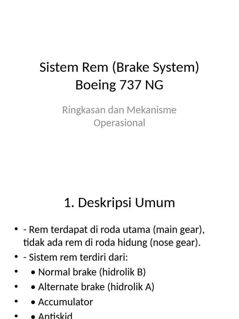 Sistem Rem B737NG | PDF
