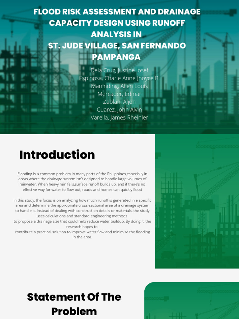 Flood Risk and Drainage Design in St. Jude | PDF | Flood | Surface Runoff