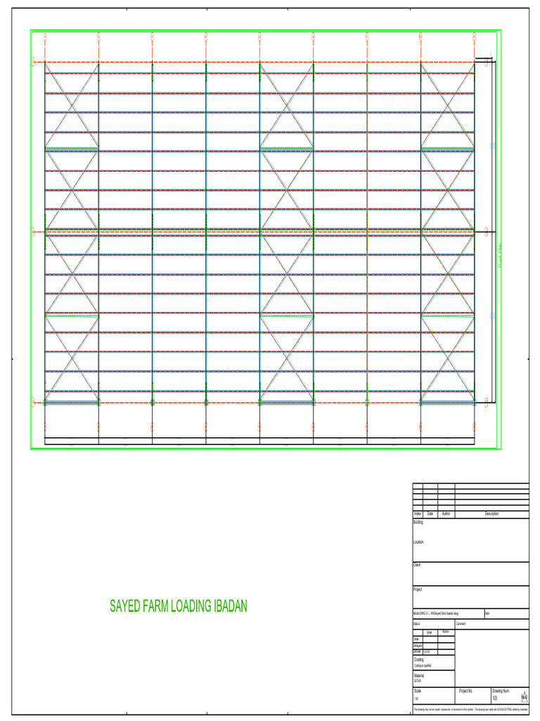 Sayed Farm Loading Bay Structural Drawings | PDF | Autodesk | Computer ...