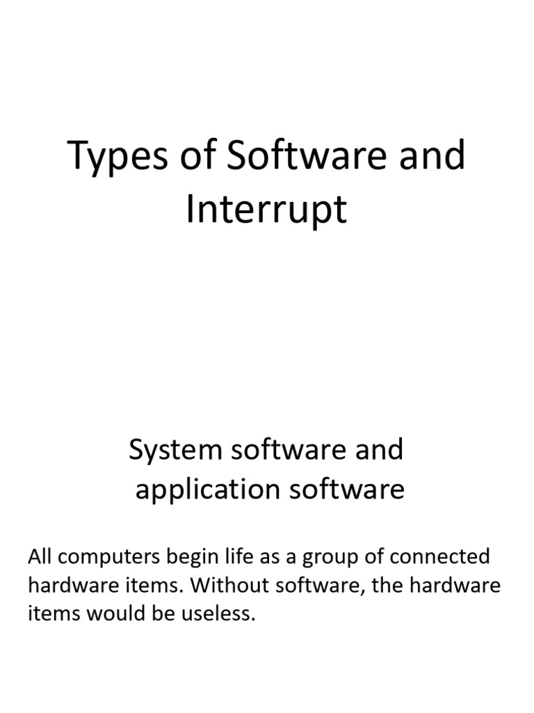 Type of Software and Interrupt | PDF | Computer Virus | Backup