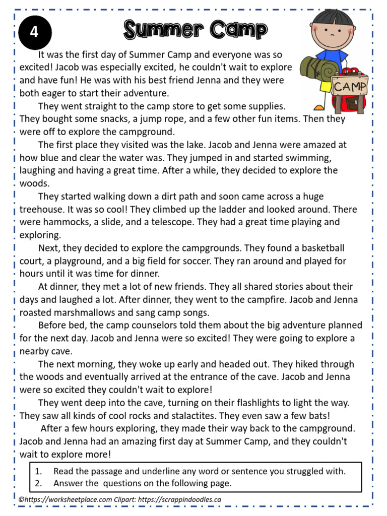 Summer Camp Adventure for Kids | PDF