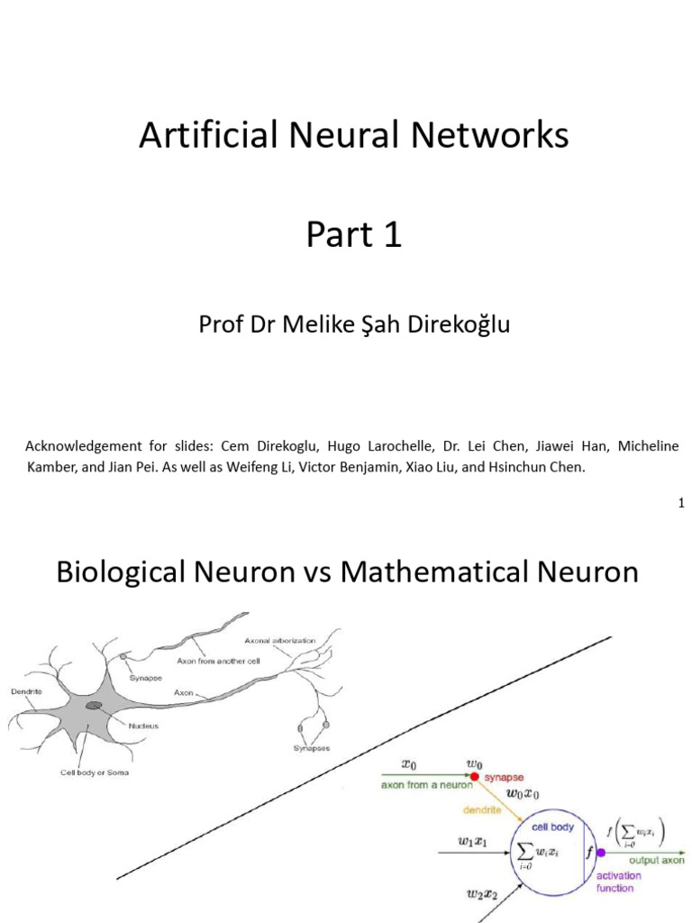 Slide 5 -Artificial Neural Networks Part1 (1) | PDF | Statistical ...