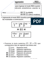 Regresión en Calculadora