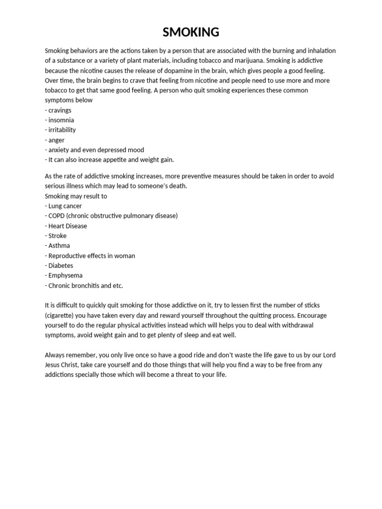SMOKING | PDF