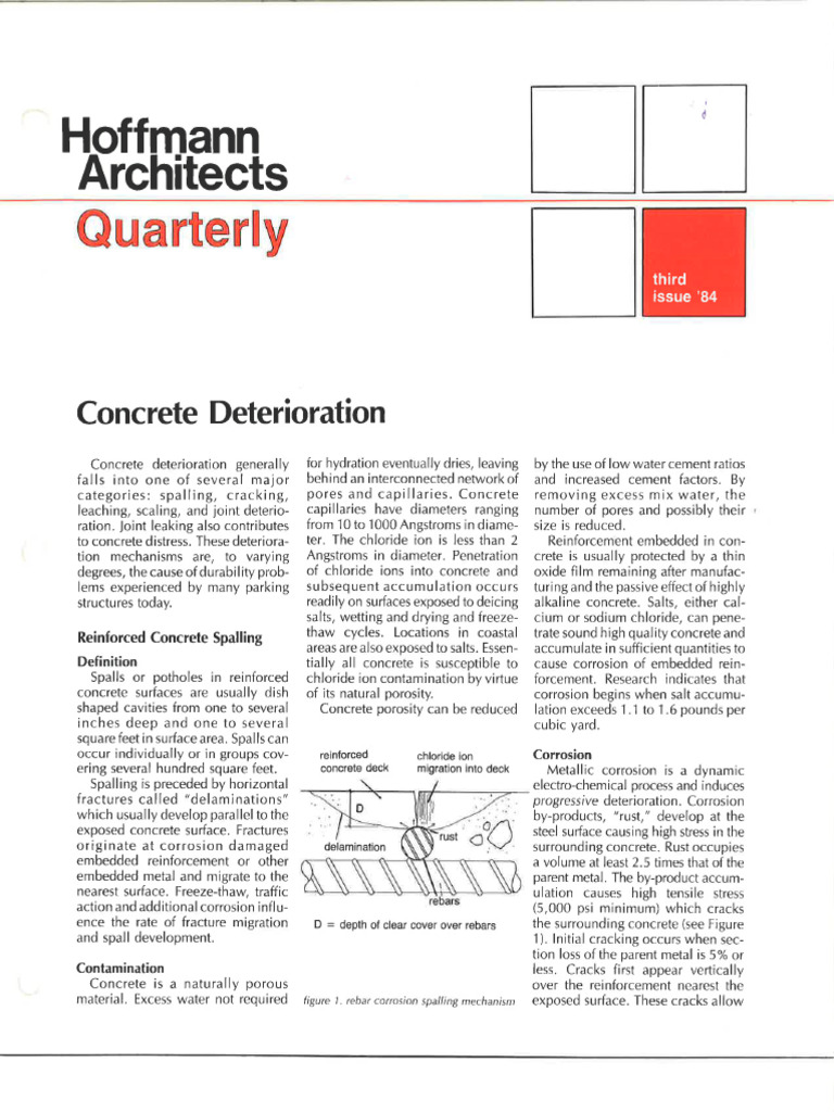 Understanding Concrete Deterioration | PDF | Concrete | Corrosion