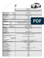 Isuzu Specification - DMax LX 4x2