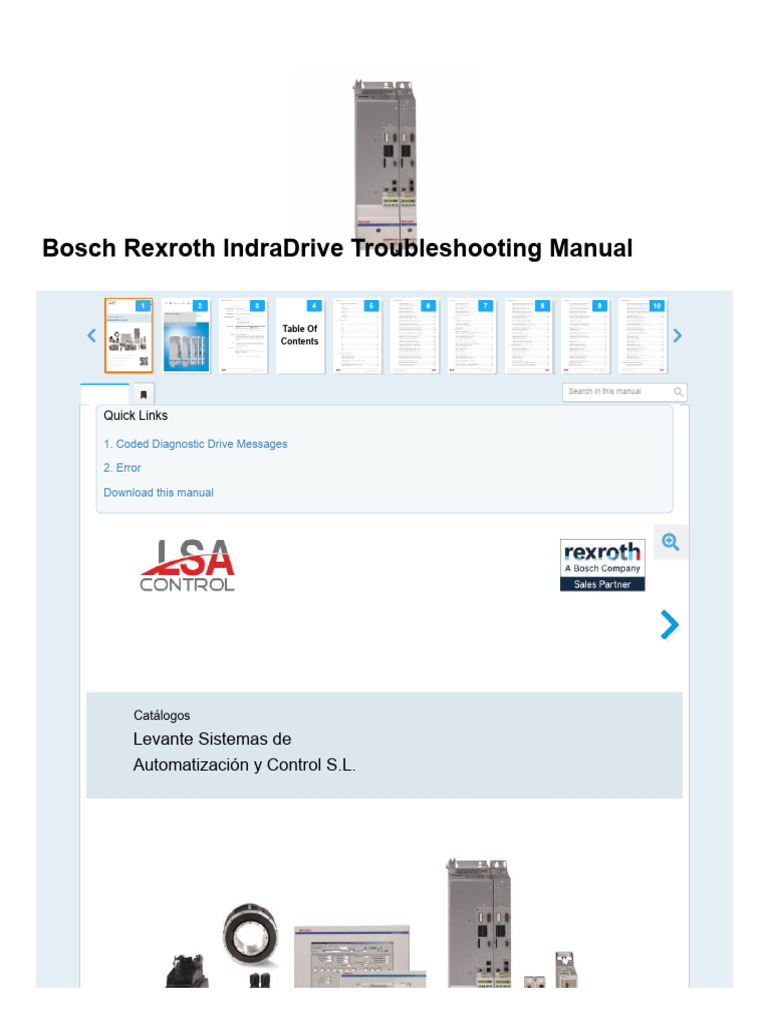 Rexroth IndraDrive Fault Codes Guide | PDF | Computing | Computer ...